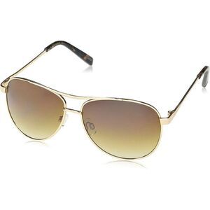 Jessica Simpson Aviator Sunglasses J106-GLD Metal Frame Gray Gradient Lens